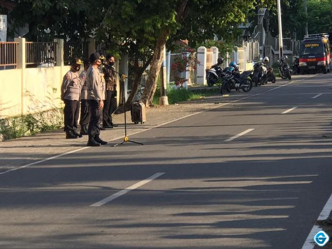  Polres Bima Kota Turunkan 350 Personel Gabungan Guna Pengamanan Debat Calon Bupati